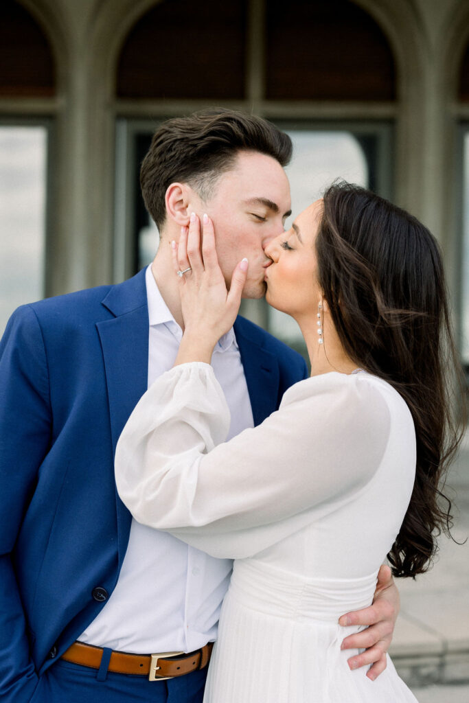 Engagement Session Locations Newport | Ochre Court Engagement Session | Newport RI Wedding Photographer Brianna Graca Weddings | Fine Art Editorial Imagery at Coastal Mansion Wedding Venues
