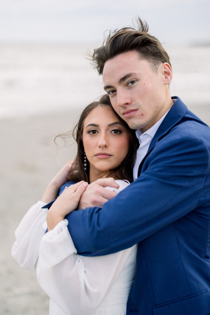Engagement Session Locations Newport | Ochre Court Engagement Session | Newport RI Wedding Photographer Brianna Graca Weddings | Fine Art Editorial Imagery at Coastal Mansion Wedding Venues