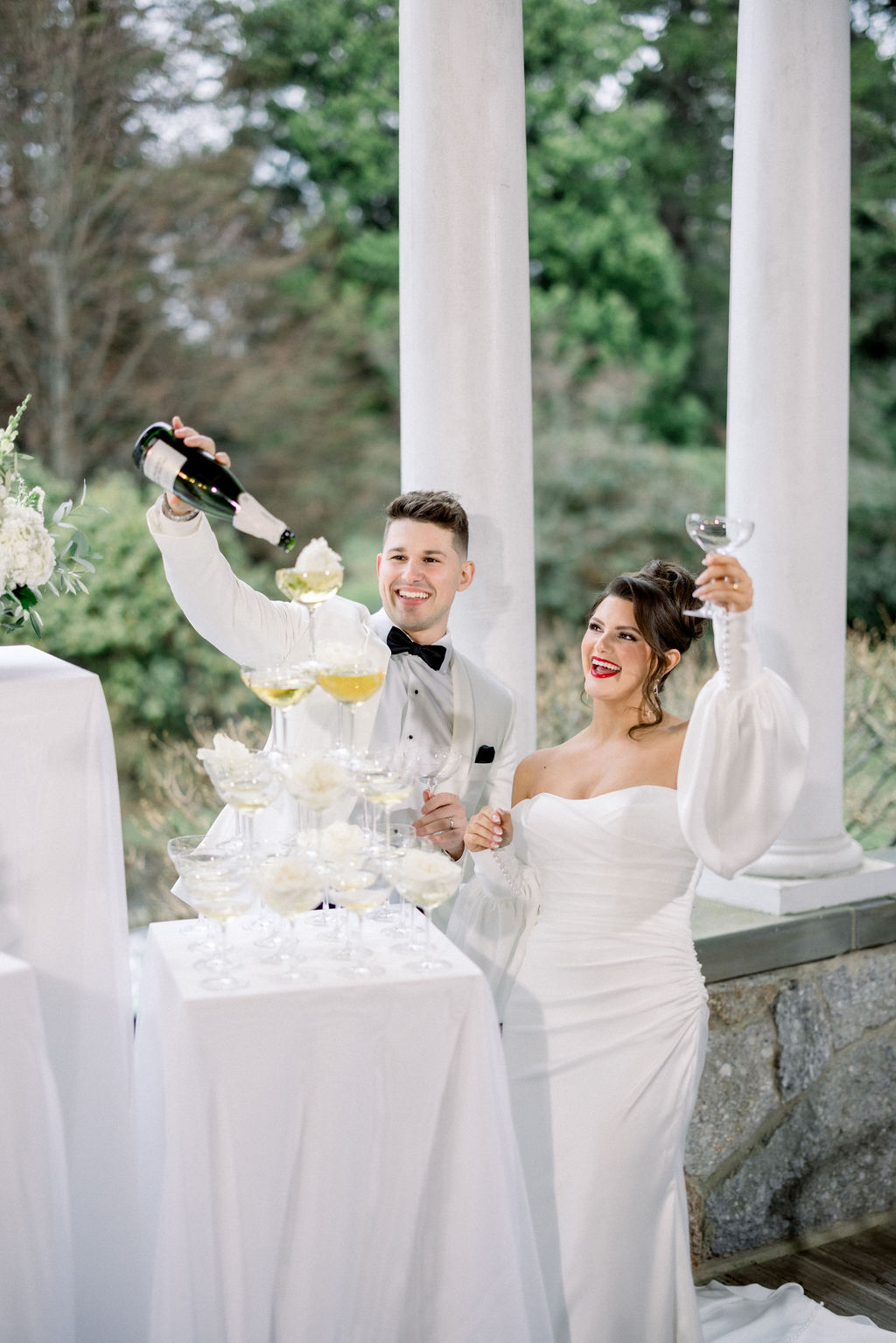 Blithewold Mansion Wedding | Newport RI Wedding Photographer Brianna Graca Weddings | Fine Art Editorial Imagery at Coastal Mansion Wedding Venues