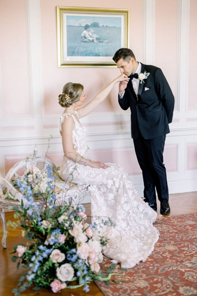 Aldrich Mansion Wedding | Newport RI Wedding Photographer Brianna Graca Weddings | Fine Art Editorial Imagery at Coastal Mansion Wedding Venues