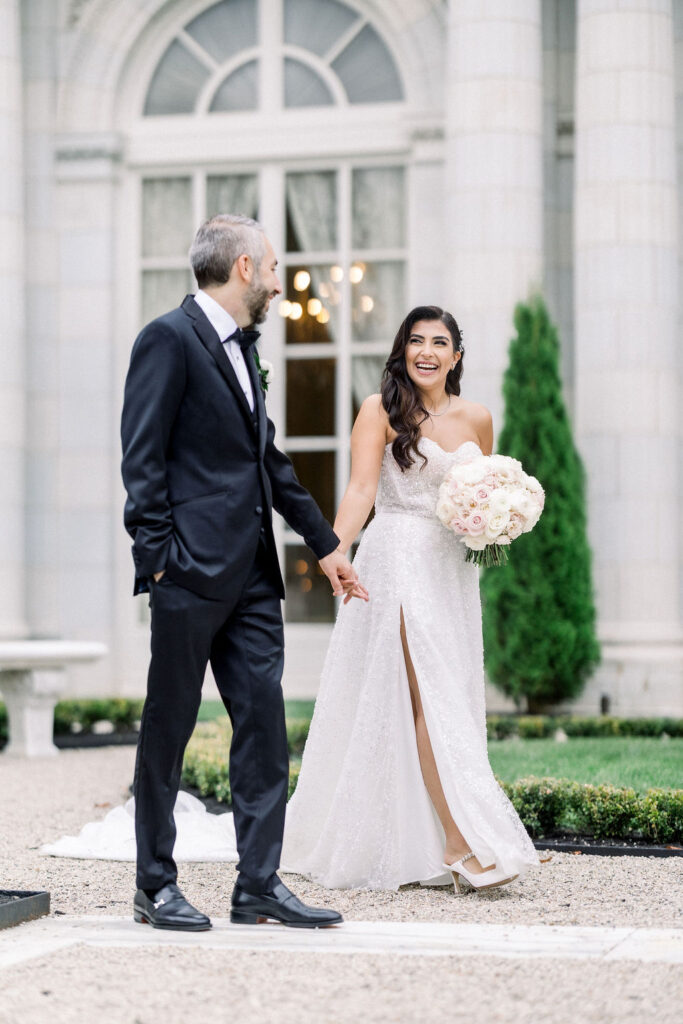 Rosecliff Mansion Wedding | Newport RI Wedding Photographer Brianna Graca Weddings | Fine Art Editorial Imagery at Coastal Mansion Wedding Venues