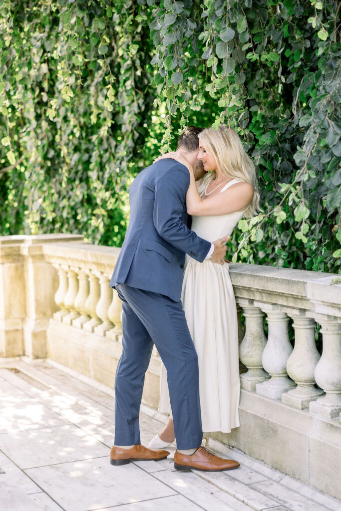 Elms Mansion Newport Engagement Session | Newport RI Wedding Photographer Brianna Graca Weddings | Fine Art Editorial Imagery at Coastal Mansion Wedding Venues