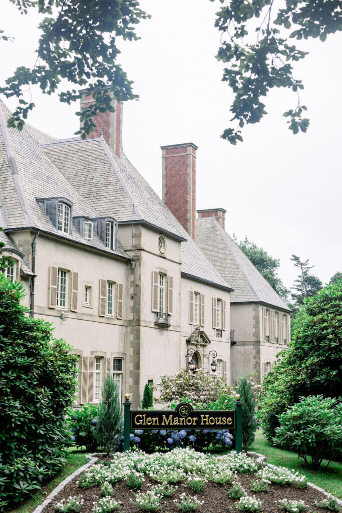 Glen Manor House Wedding | Newport RI Wedding Photographer Brianna Graca Weddings | Fine Art Editorial Imagery at Coastal Mansion Wedding Venues