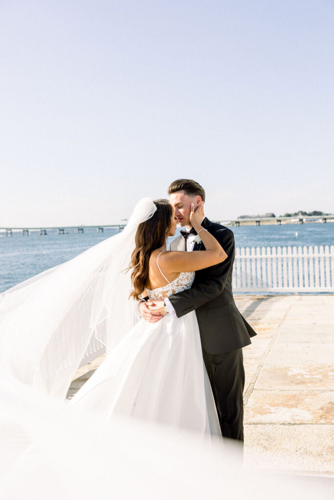 Belle Mer Wedding | Newport RI Wedding Photographer Brianna Graca Weddings | Fine Art Editorial Imagery at Coastal Mansion Wedding Venues