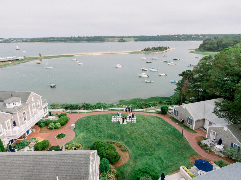 Drone Photography at Newport Weddings by Brianna Graca Weddings