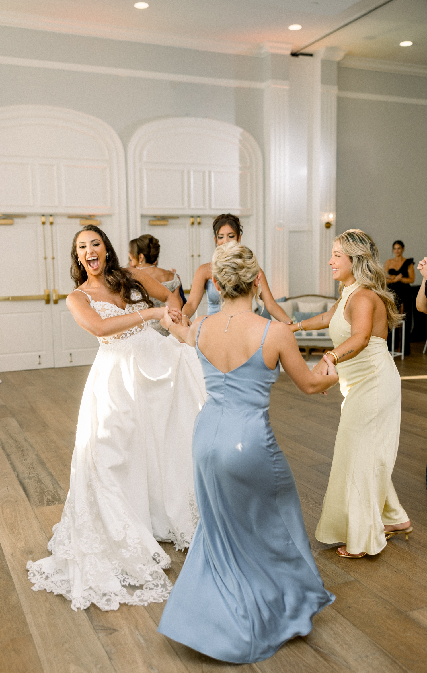 A coastal black tie celebration unfolds at a Newport Harbor Island Resort Wedding.