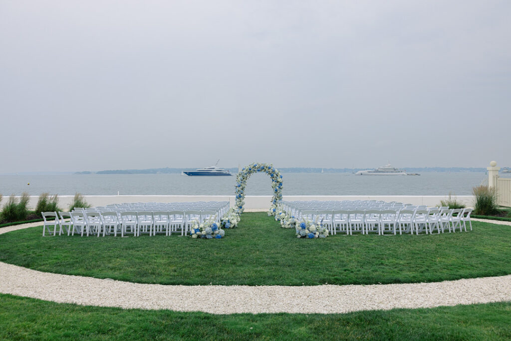 ocean lawn ceremony at belle mer